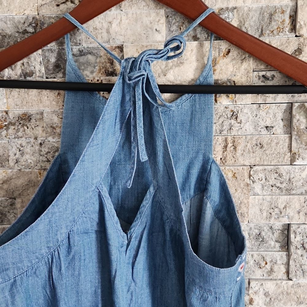 Hollister Chambray Embroidered Mini Dress - Picture 8 of 9